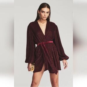 RETROFETE Gabrielle Sequin Robe Dress-‎ M NWT